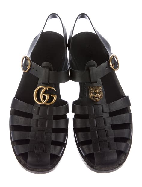 gucci male rubber shoes|gucci rubber heels.